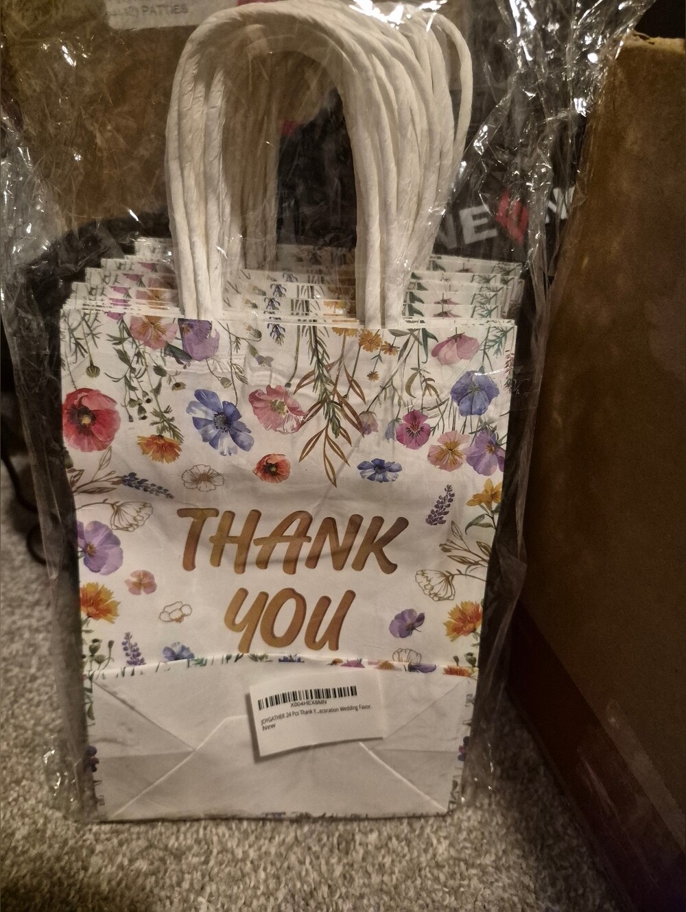 Floral "Thank You" Gift Bags